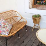 Bench Rohe Noordwolde 50s Wicker