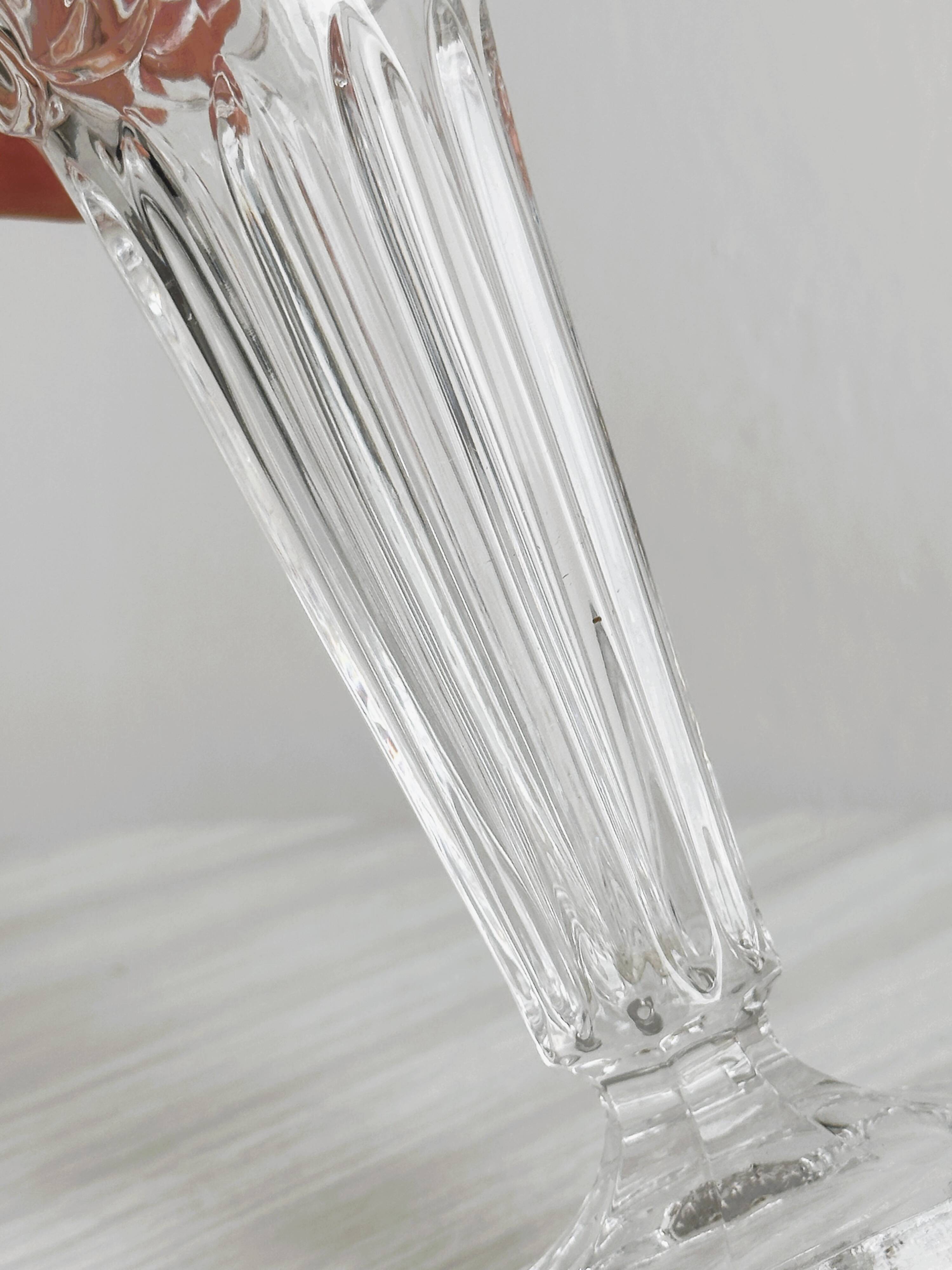 Small glass soliflore vase