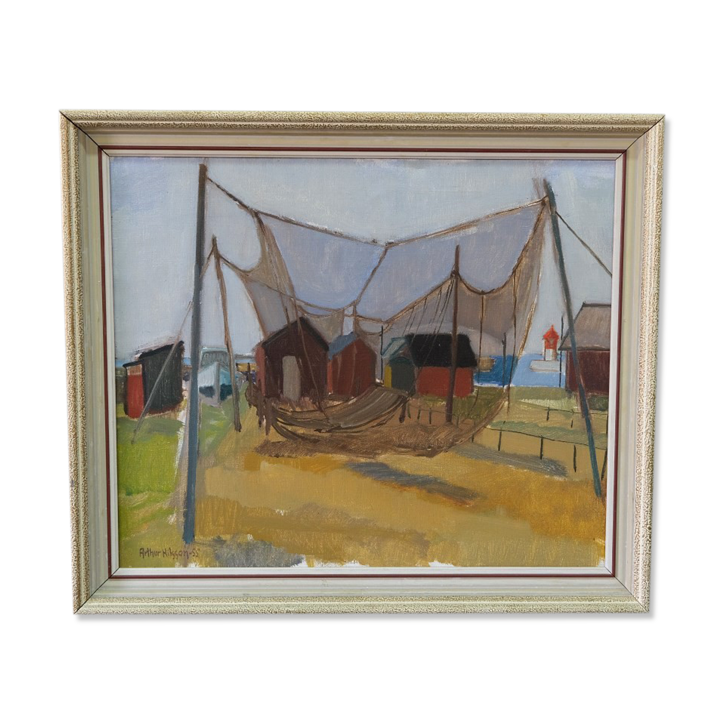 Arthur Nilsson, Swedish Modern Painting, 1955, Oil on Canvas