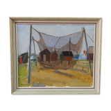 Arthur Nilsson, Swedish Modern Painting, 1955, Oil on Canvas