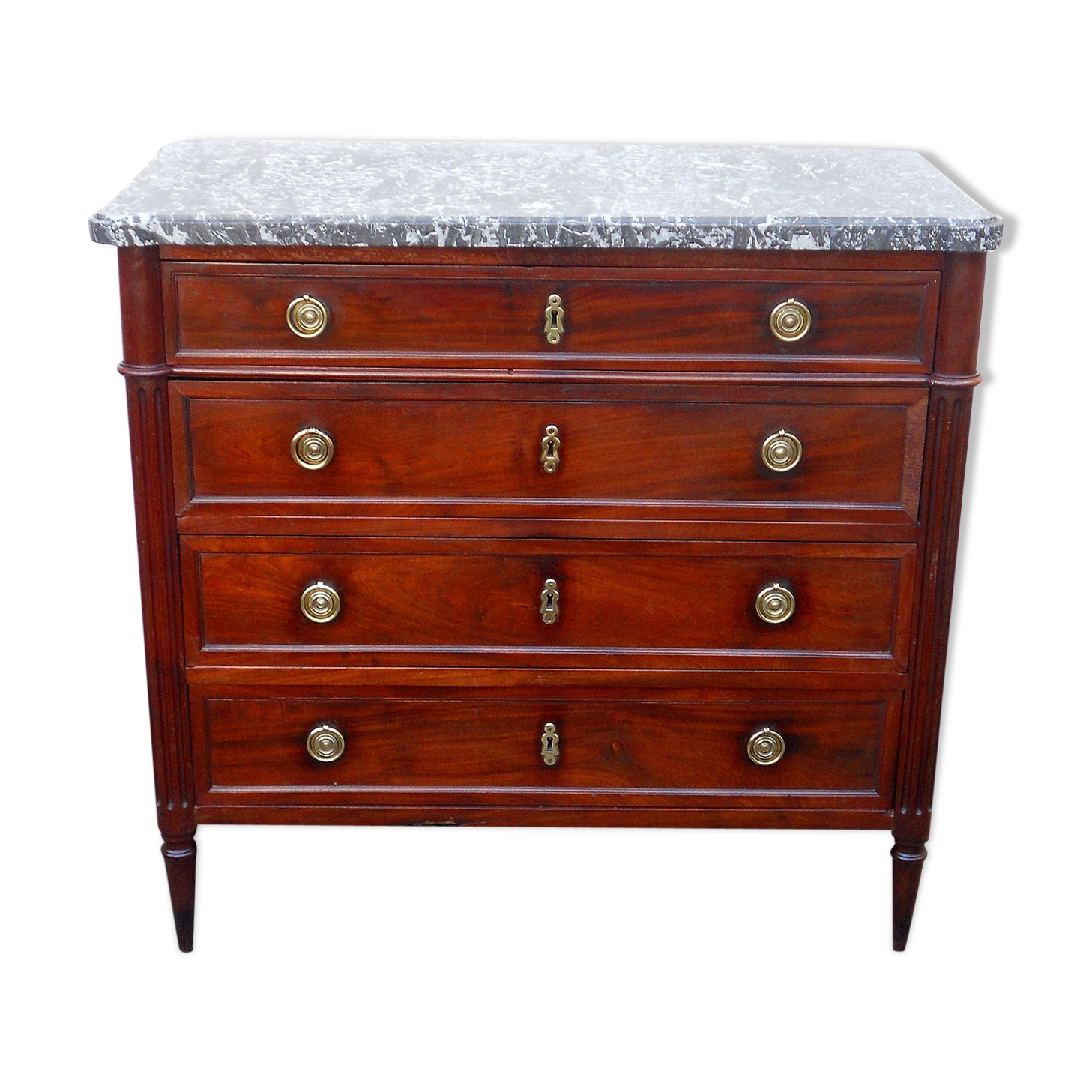Mahogany 18th century Dresser Louis XVI by Jean Popsek