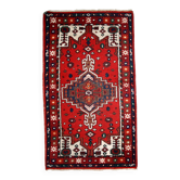 Tapis Vintage Hamadan en Laine, Années 1970, Élégance Intemporelle