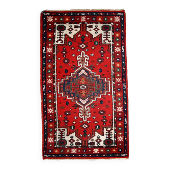 Tapis Vintage Hamadan en Laine, Années 1970, Élégance Intemporelle