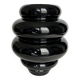 Vase art deco en verre opalin noir
