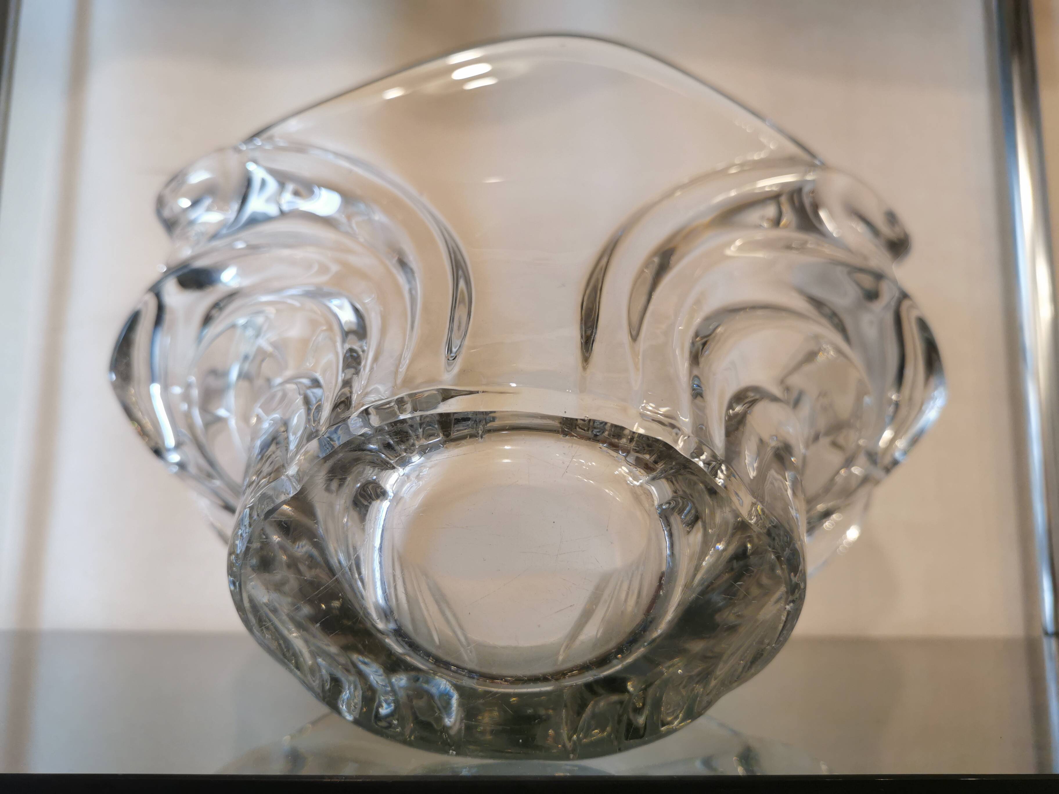 Large crystal fruit cup from the 70s