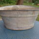 Old oval zinc basin 65 liters