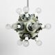 1960s Atomic Space Age Kaiser Leuchten metal ceiling lamp