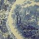 Vintage villiroy & boch burgenland serving plate in blue and white