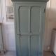Vintage 1-door Parisian wardrobe re-enchanted in smoky green.