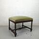 Old bench twisted wood stool
