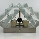 60s 70s wall lamp J.T. Kalmar Austria Ice Glass Wall Sconce Space Age