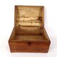 Rare old trunk chest with vintage handle