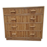 Rattan chest of drawers