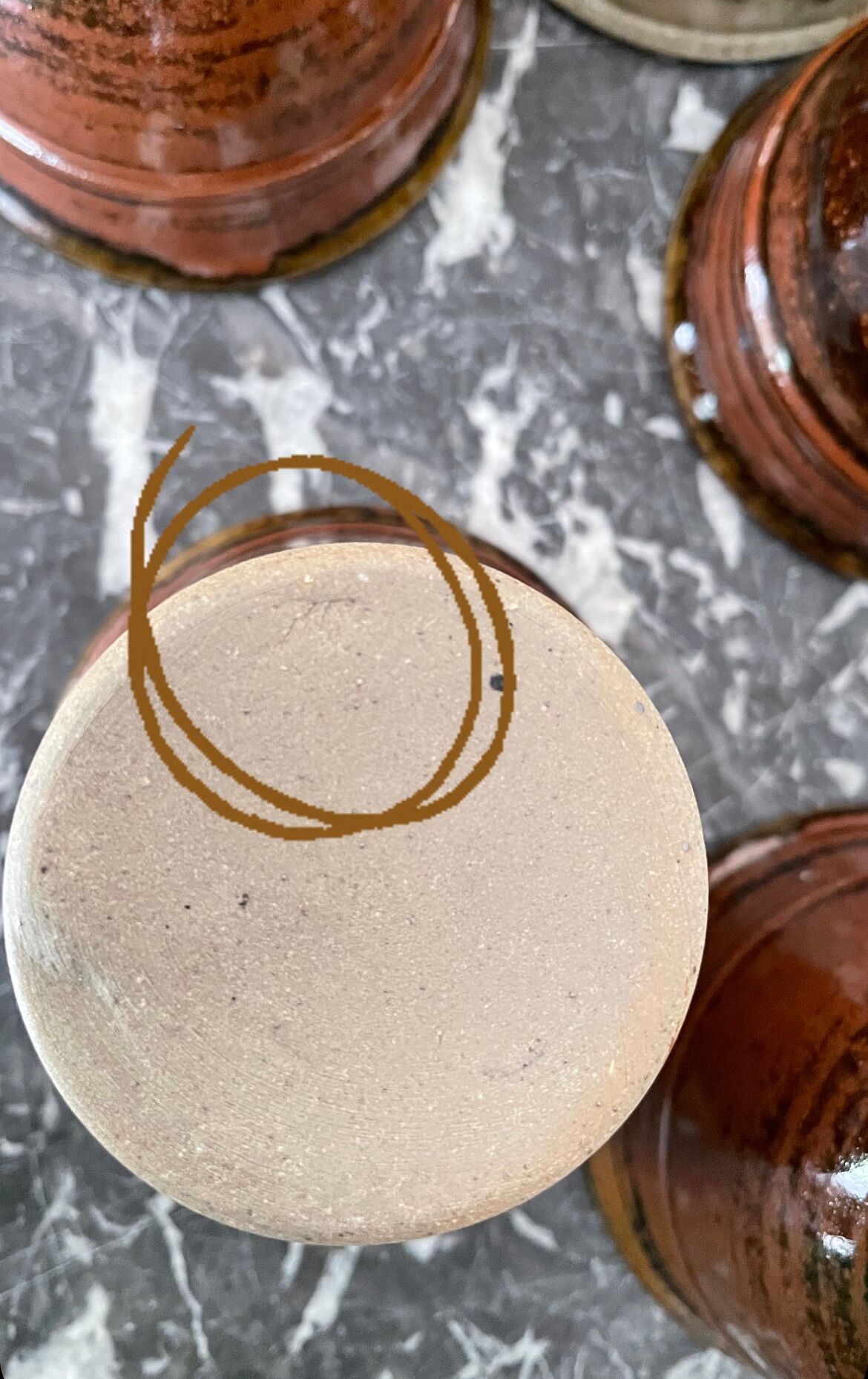 Pyrite stoneware coffee cups La Borne