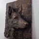 Large copper-coloured German Shepherd relief, 1960s