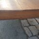 Farm table coffee table with drawers