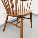 Baumann vintage Bridge Western fan armchair in wood from the 70s