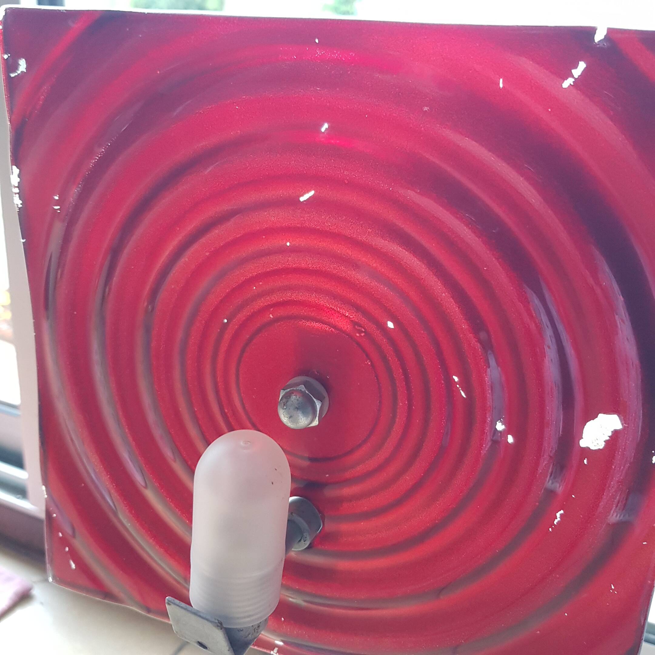 Late 70's psychedelic style reflective lamp