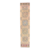Tapis en laine noué à la main Oushak turc des années 1970 77x360