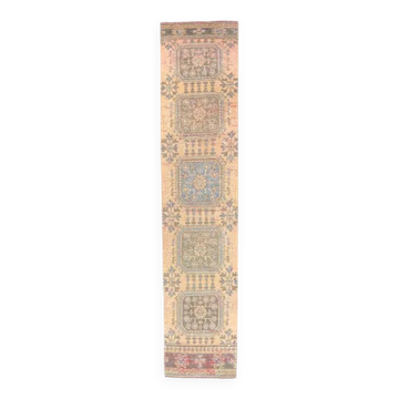 1970s Turkish Oushak Hand-Knotted Wool Rug 77x360