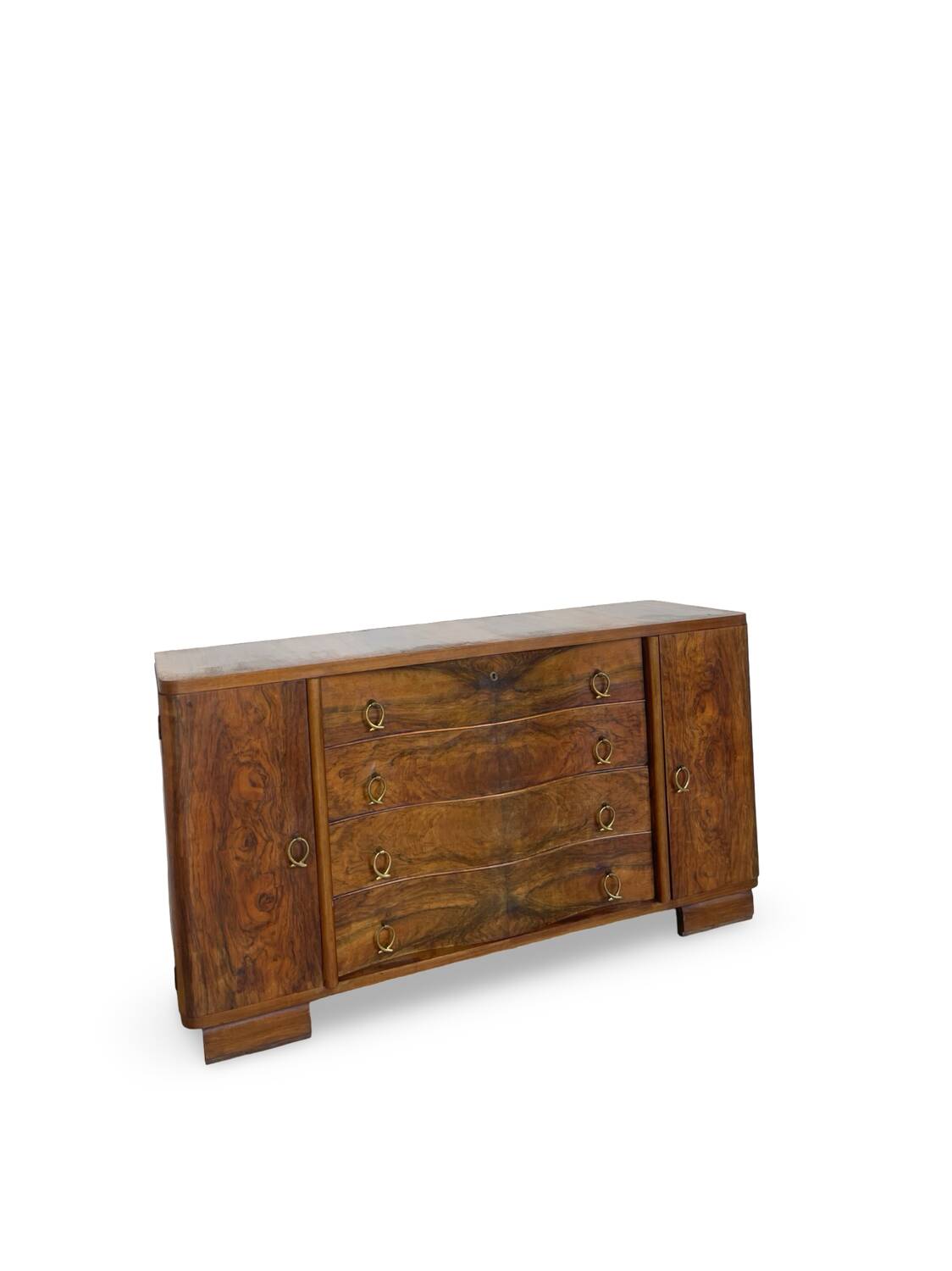 Italian Art deco walnut sideboard
