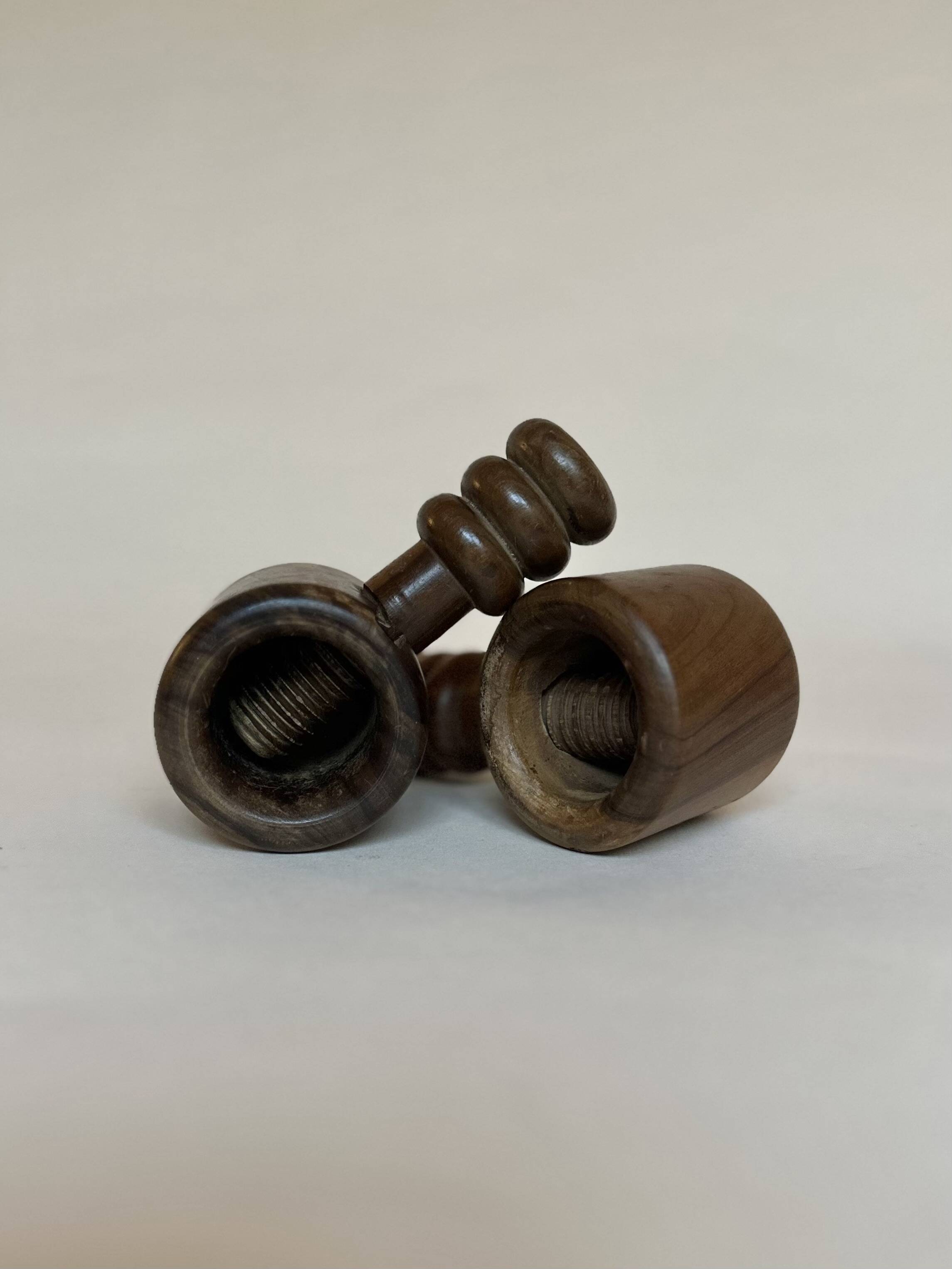 Pair of wooden nutcrackers