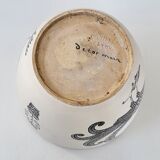 Vintage milet Sèvres peacock pot cover