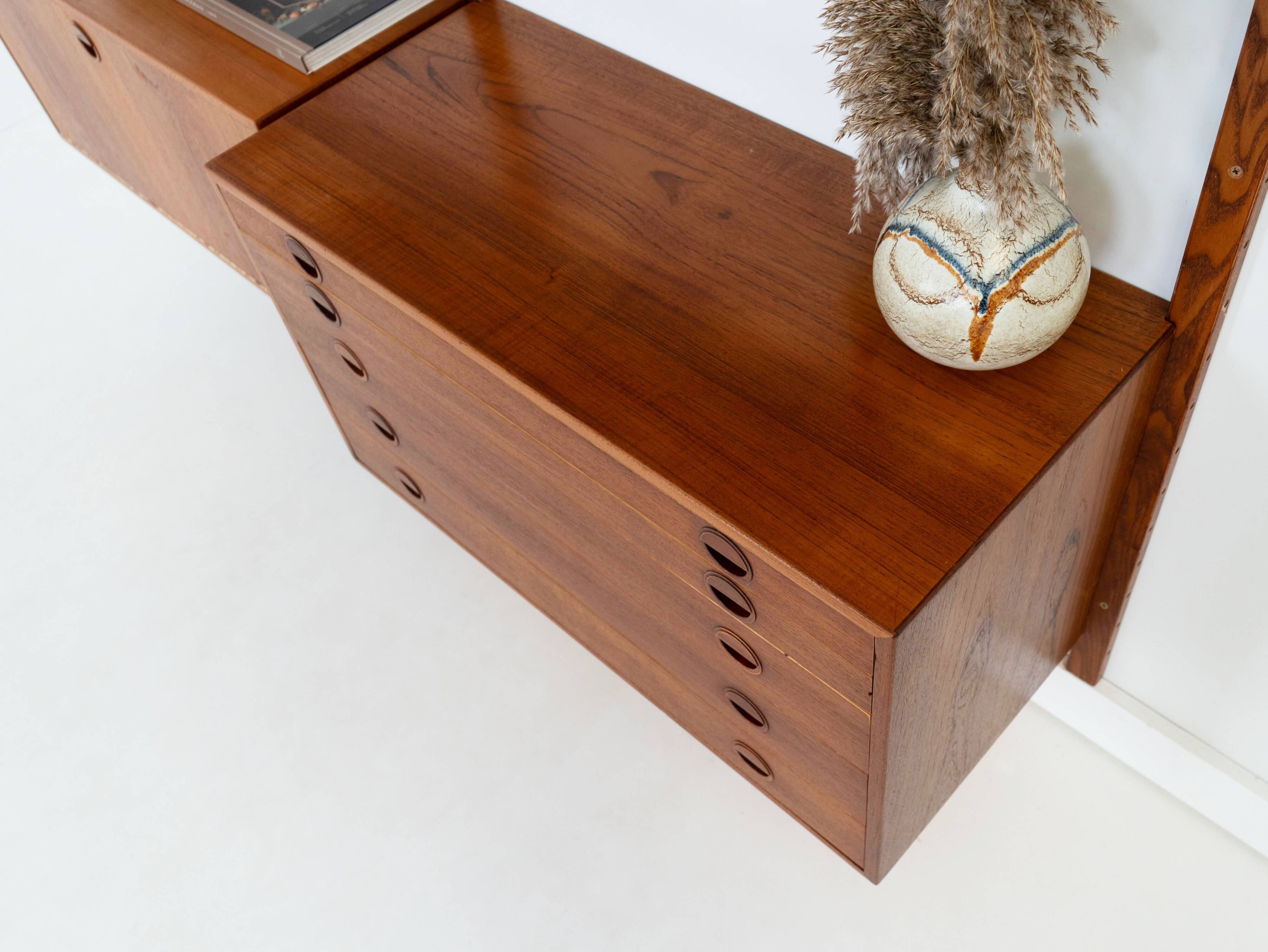 Étagère modulaire en teck, conçue par Rud Thygesen et Johnny Sørensen, HG