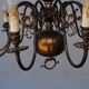 Chandelier style Dutch copper 10 lights