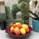 Woven ceramic basket signed France FPP Vallauris