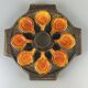 1960s/1970s Ceramic Wall Sconce, Mid-Century Space Age Design