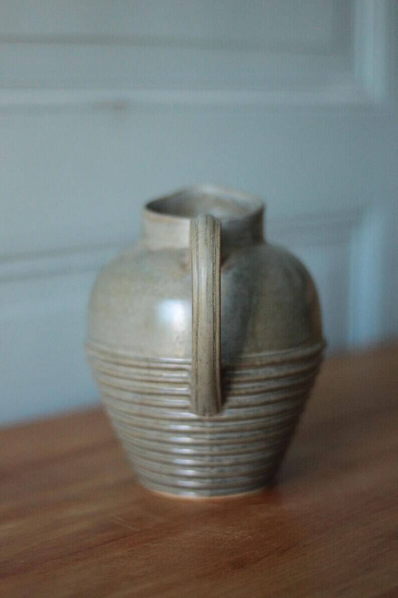 Pichet céramique émaillé, pichet art déco, cruche, broc, cuisine, collection, pitcher