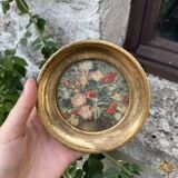 Small vintage golden frame