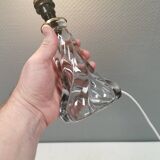 Crystal table lamp from Vannes-le-Châtel, France, 1960s.