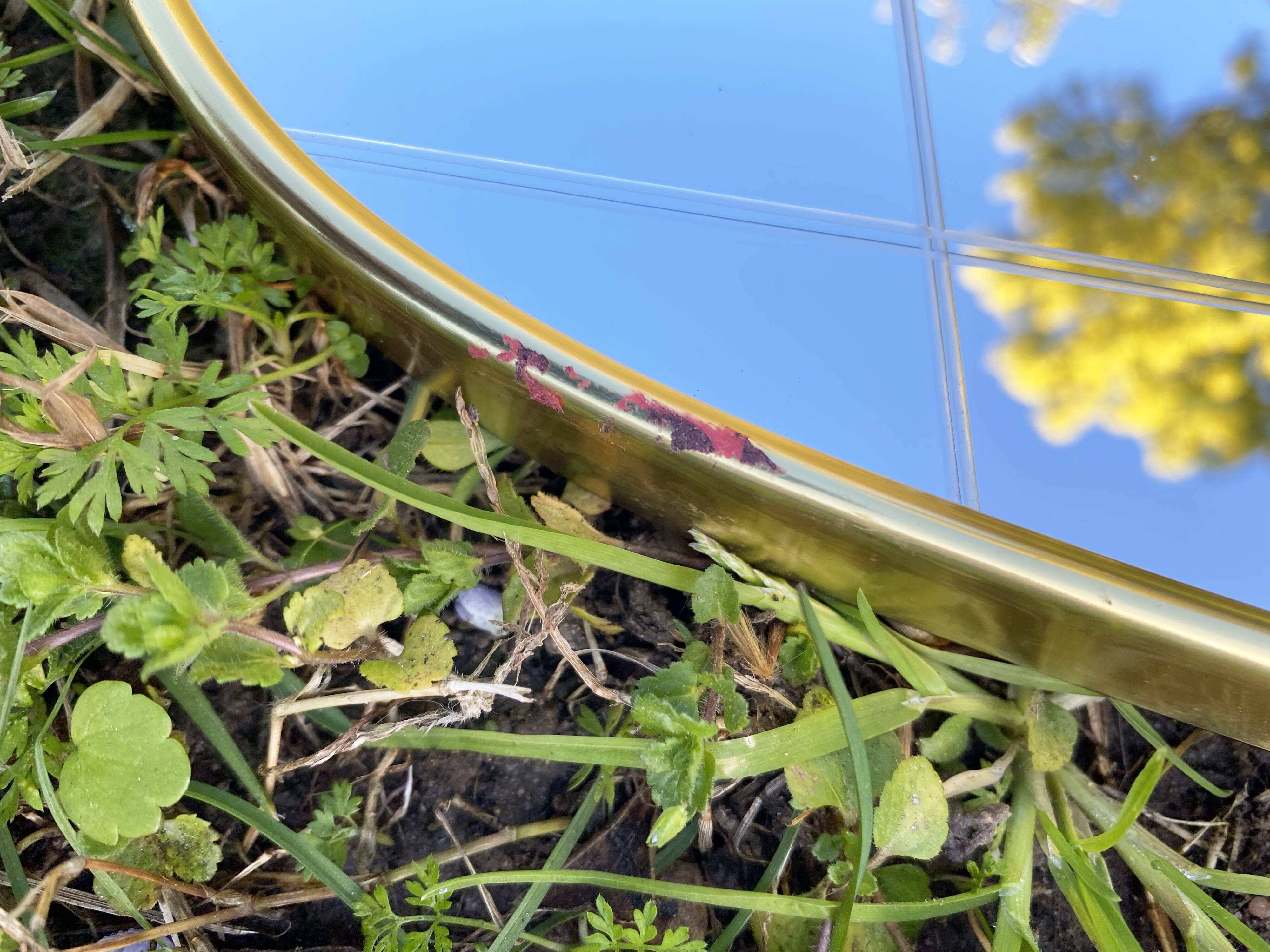 Large asymmetrical wall mirror, Germany 1960s.