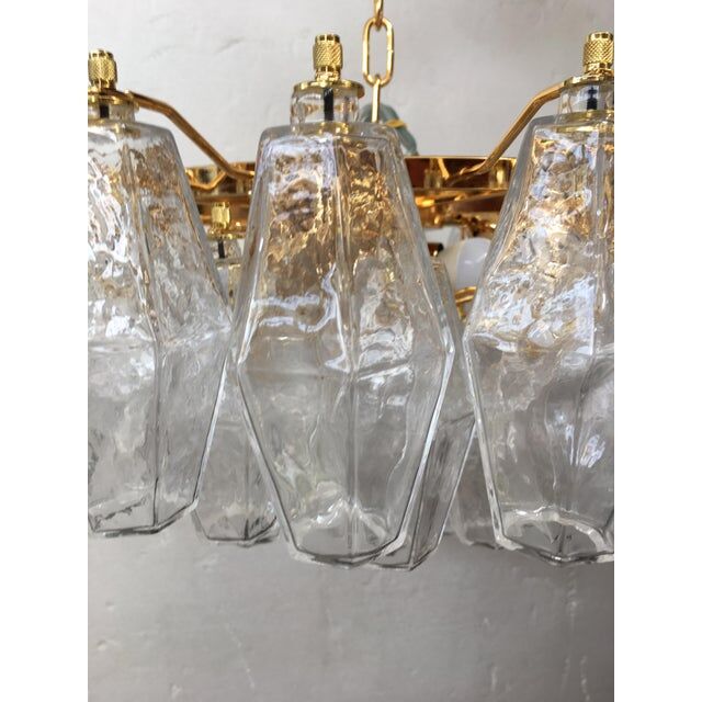 Paire de lustres en verre de Murano