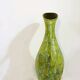 Mid century large green ceramic spout jug - H:54cm