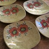 6 antique dessert plates in very good condition