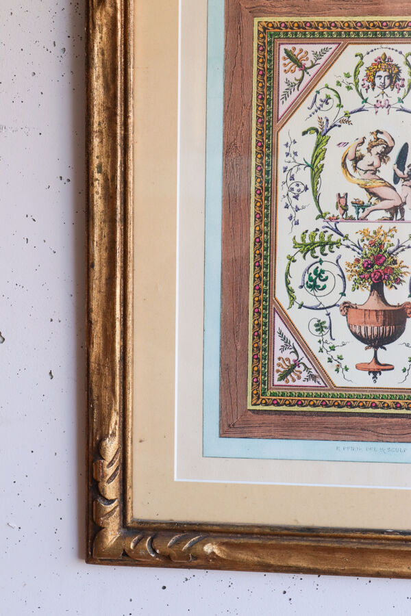Gravure encadrée décorative – reproduction d’après Raphaël Pinson