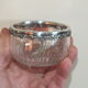 Finger rinse cup in cut crystal and solid silver