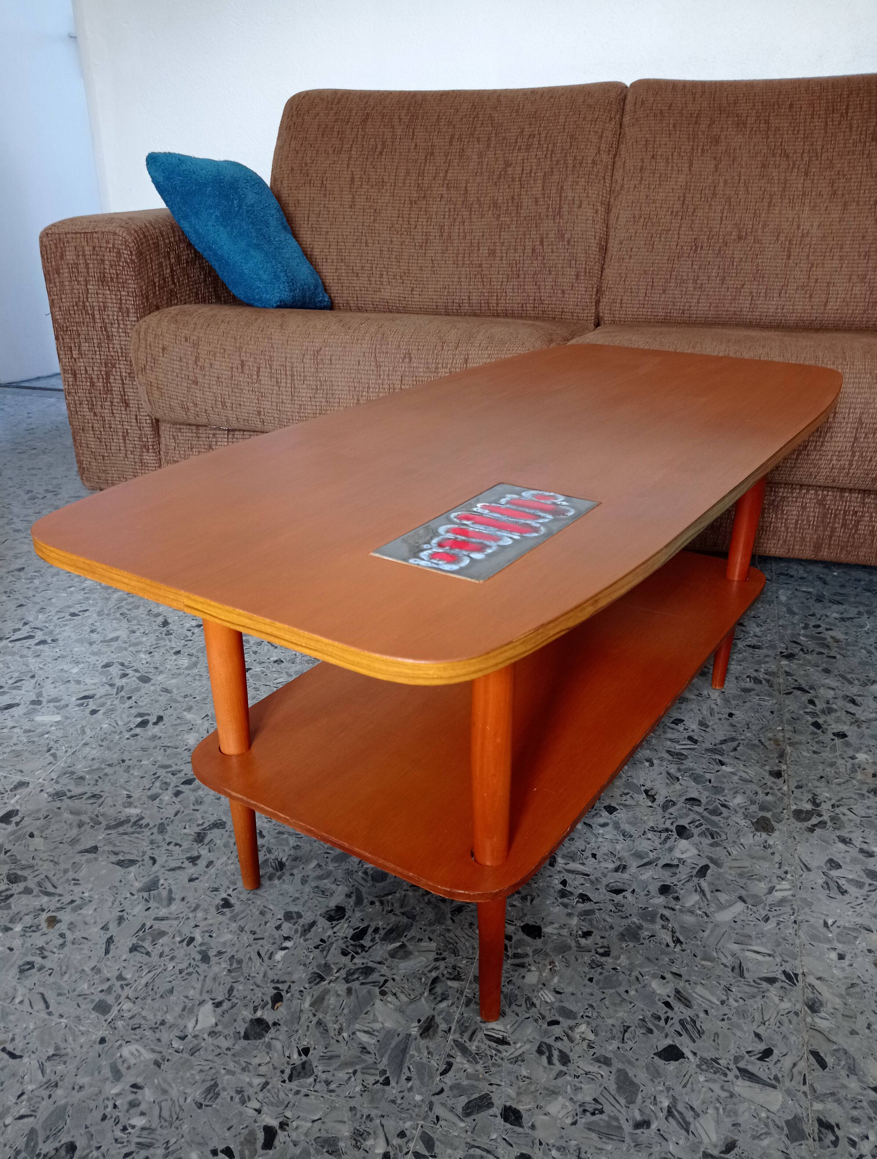 Vintage table two trays