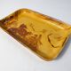 signed mixed earth ceramic tray with marbled effect