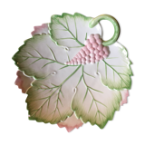 Pastel-toned "raisins" plate