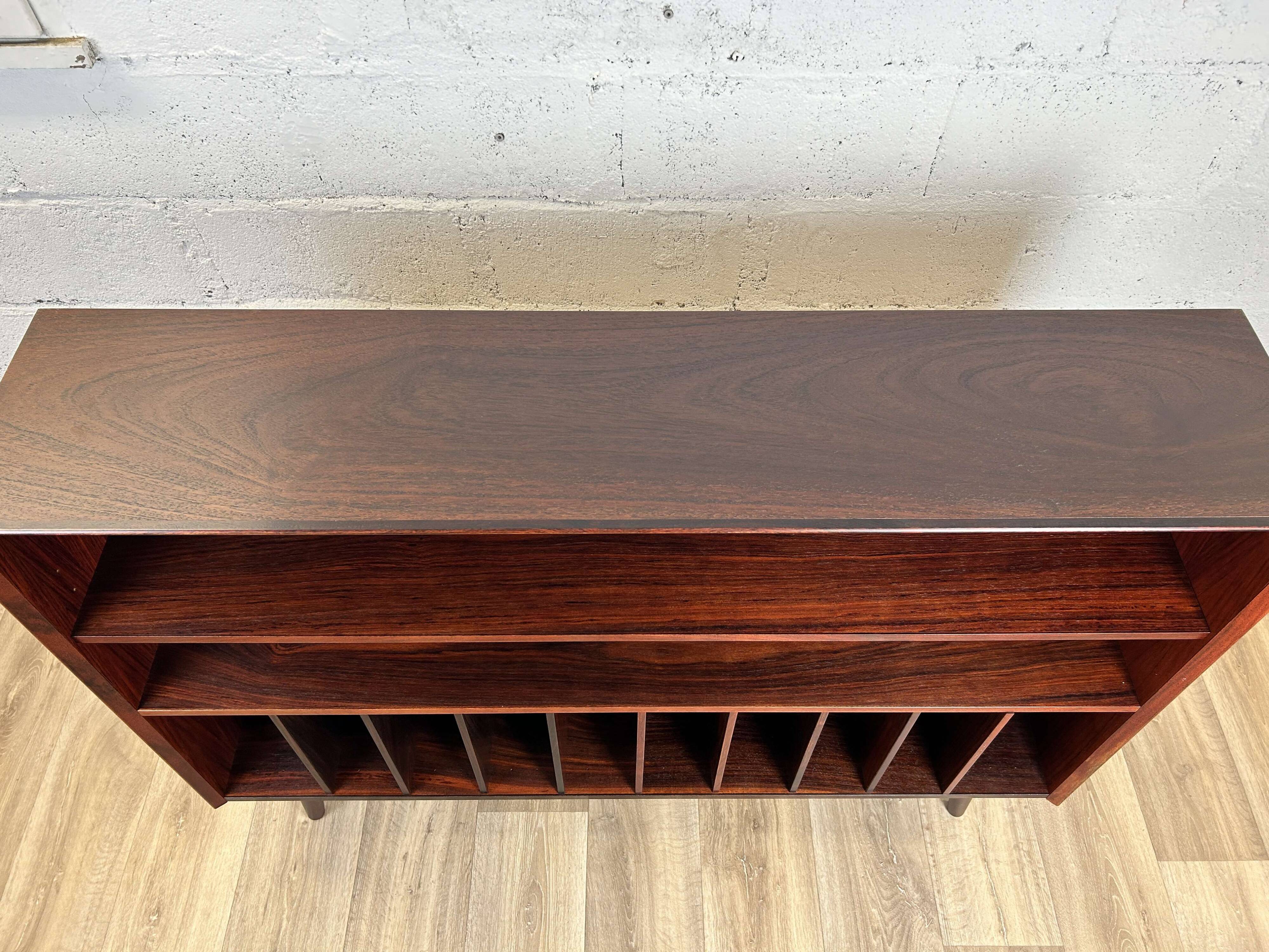 Vintage Scandinavian rosewood bookcase by Brouer, 1960s