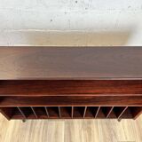 Vintage Scandinavian rosewood bookcase by Brouer, 1960s