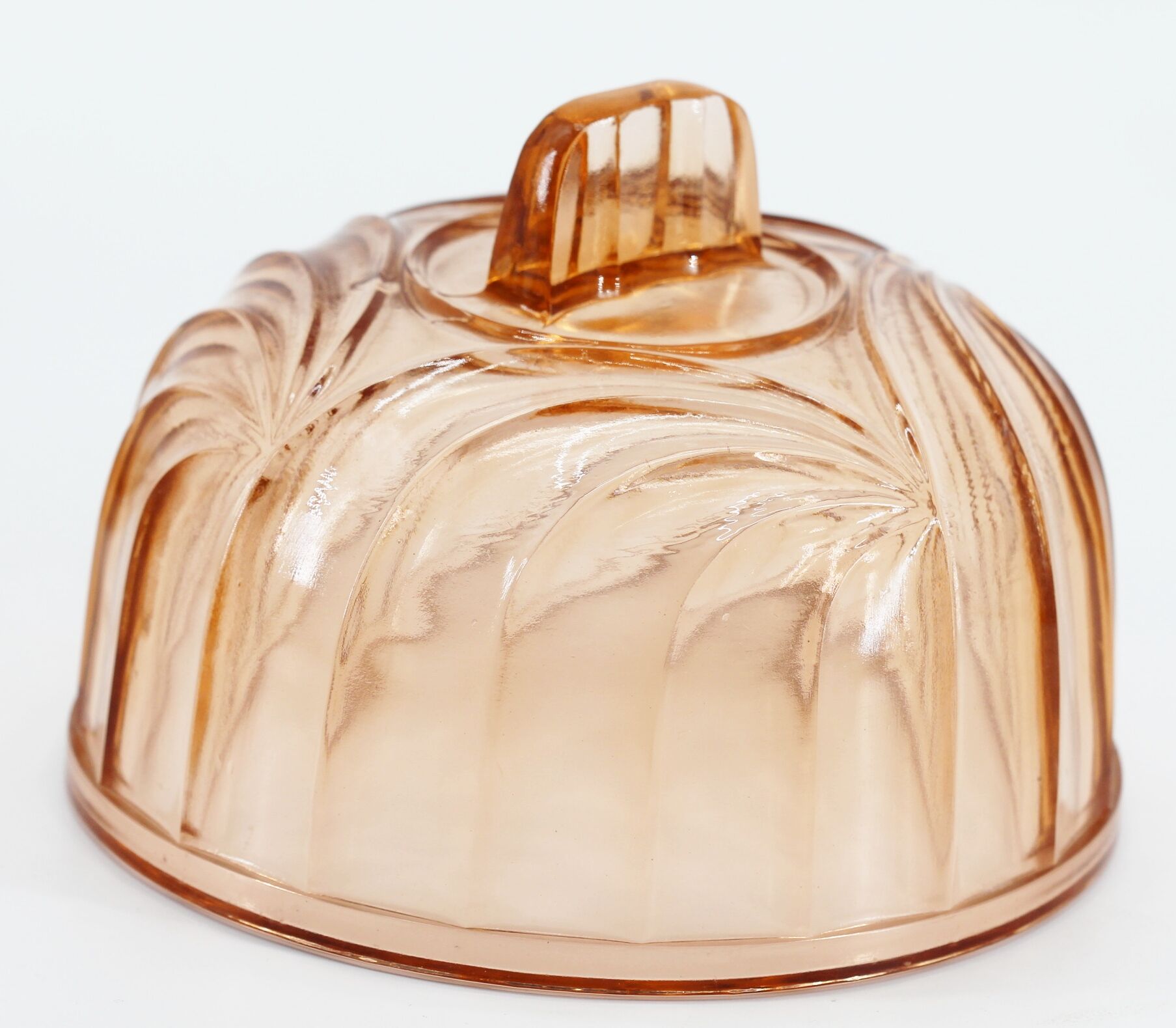 Old glass cheese bell