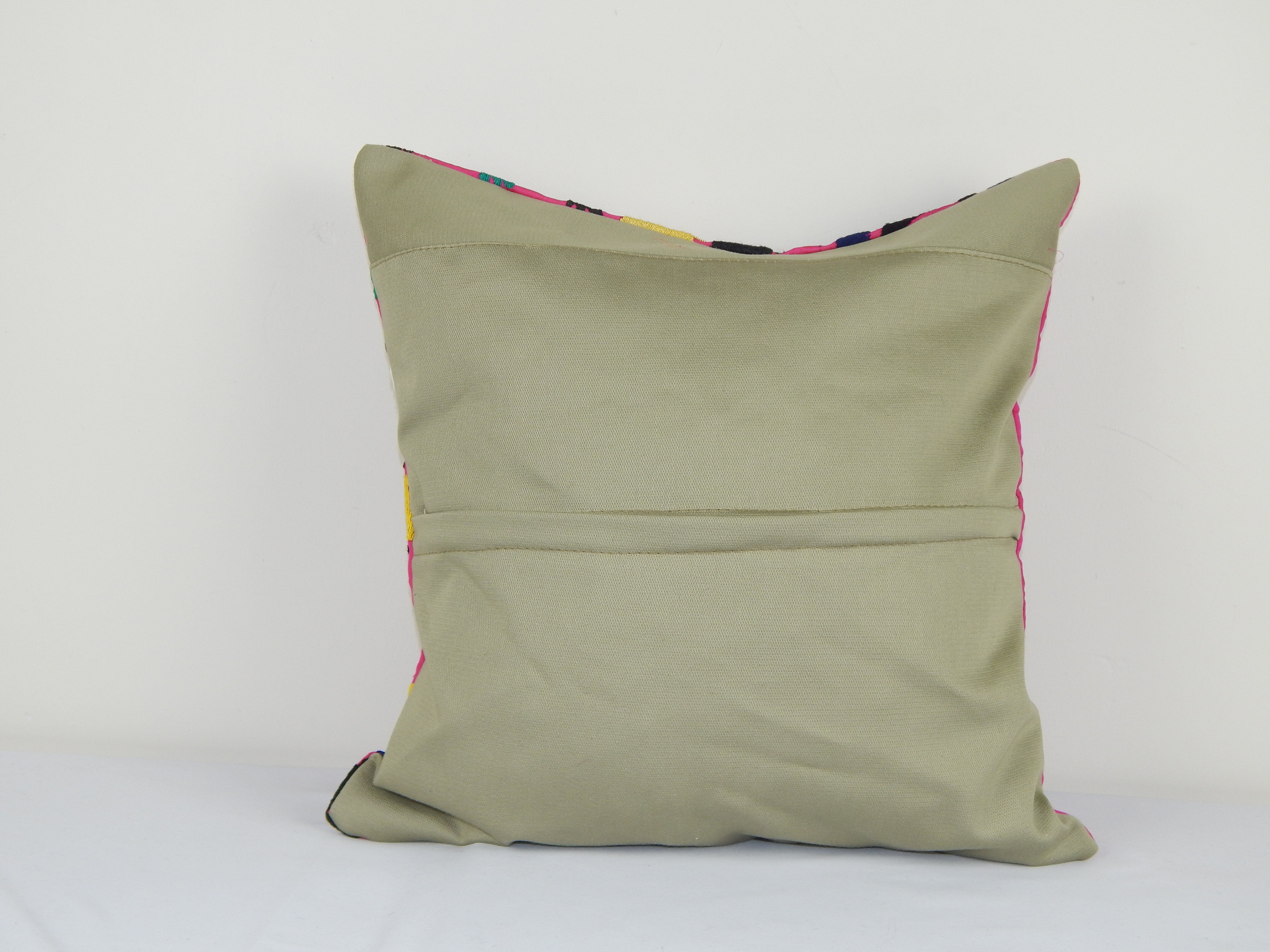 Pink cushion cover Suzani ak262