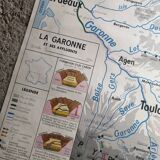 Ancienne carte scolaire MDI : France « Cultures industrielles et forêts »