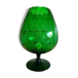 Green Empoli glass vase