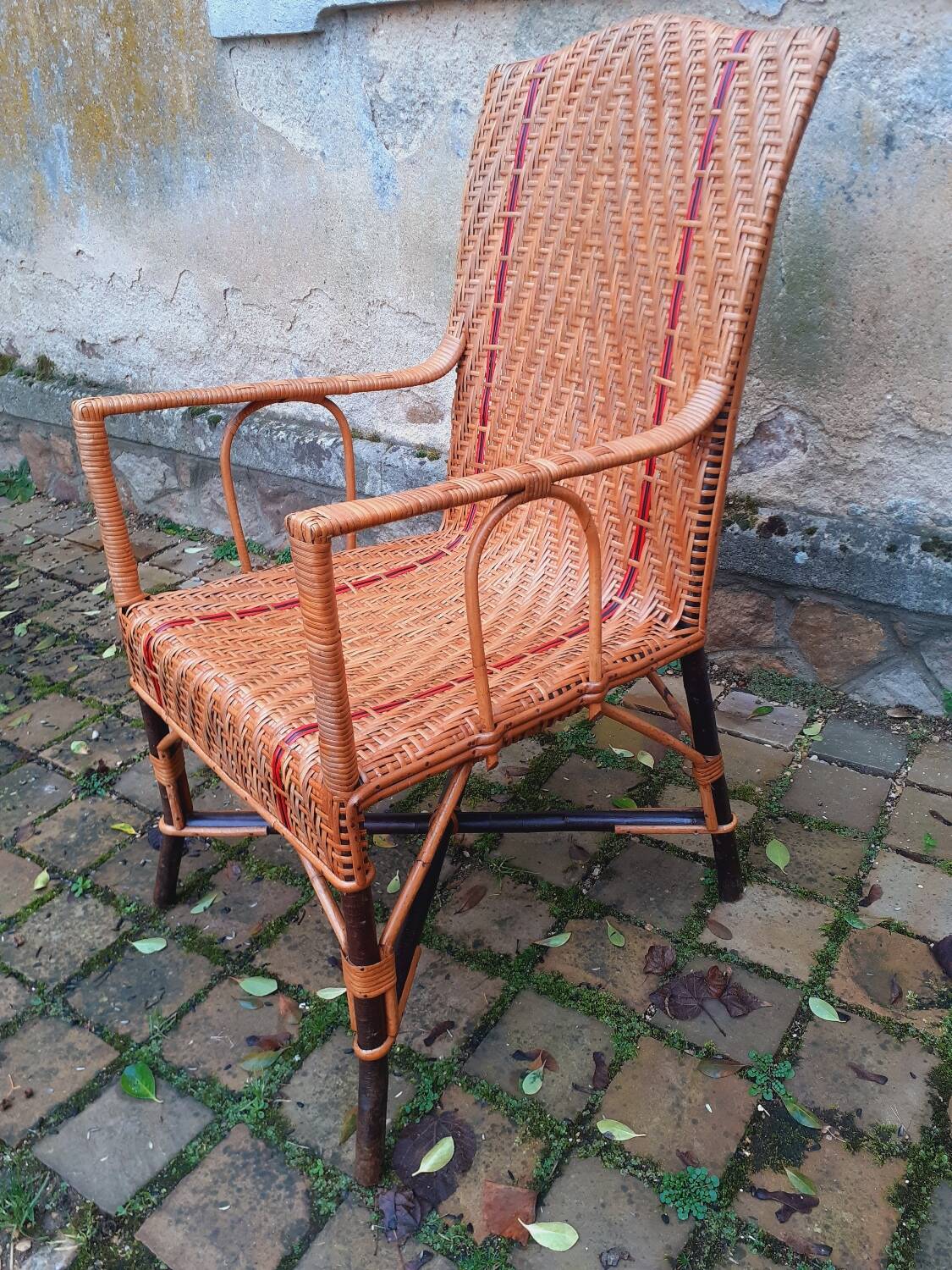 Rattan armchair from the 1920s